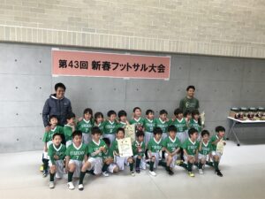 サッカークラブ　八王子市フットサル大会 優勝&準優勝！！